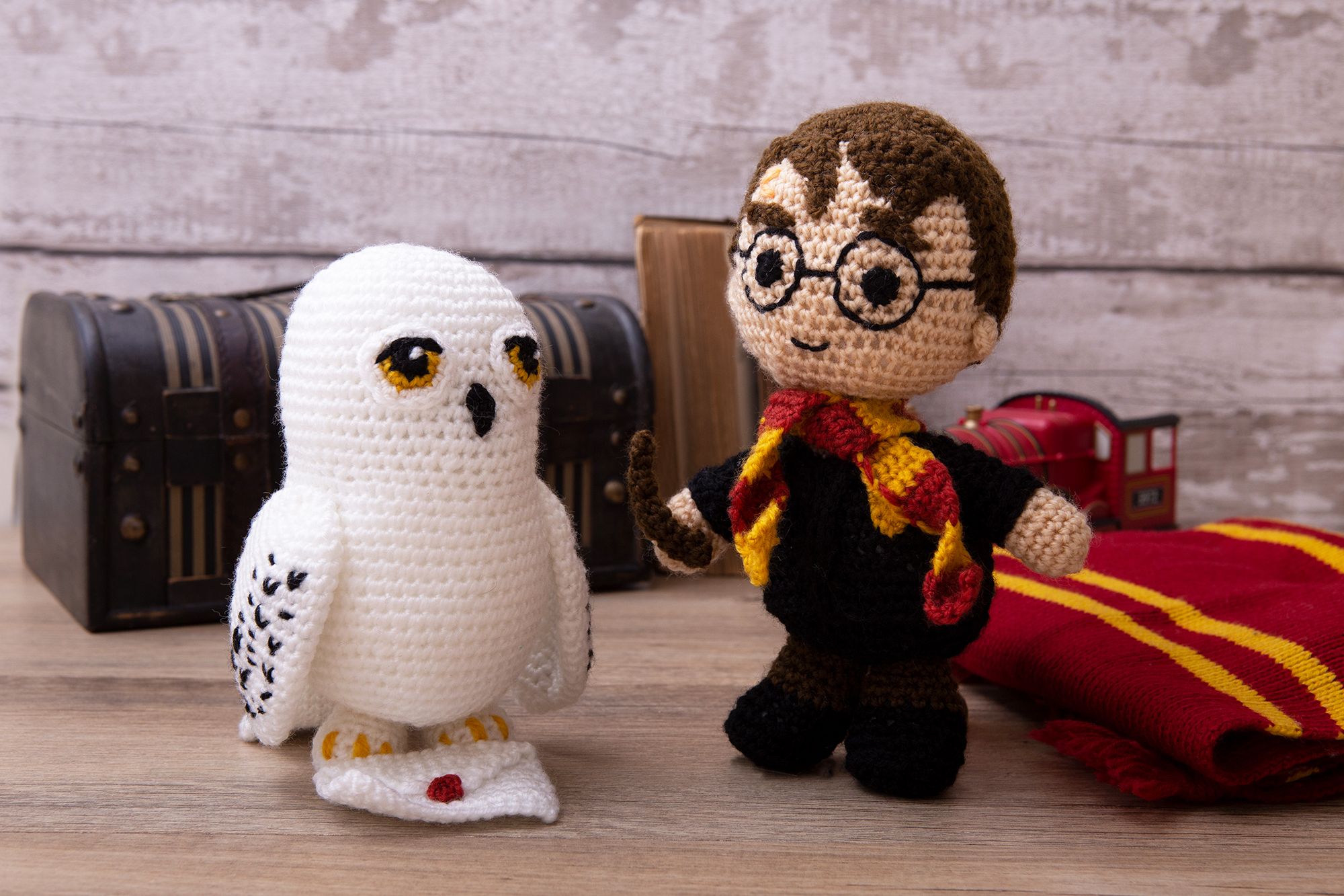 crochet dolls harry potter and hedwig